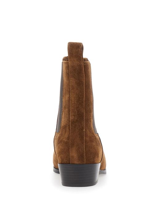 Strategia Brown Ankle Boot Nina Bootie Leather