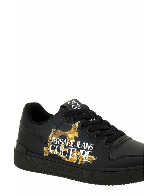 Versace Black Jeans Couture Sneakers for men