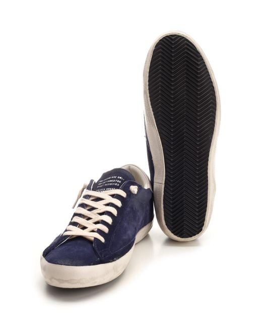 Golden Goose Deluxe Brand Blue Super Star Sneakers Shoes for men