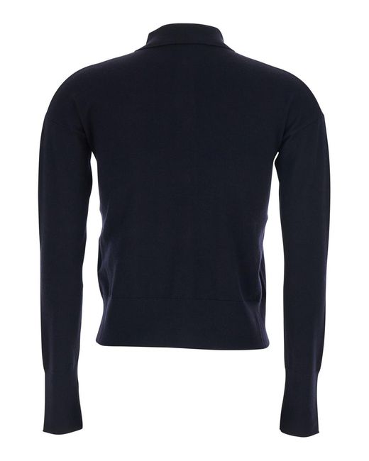 Max Mara Blue Sweater Medeola Wool Tops