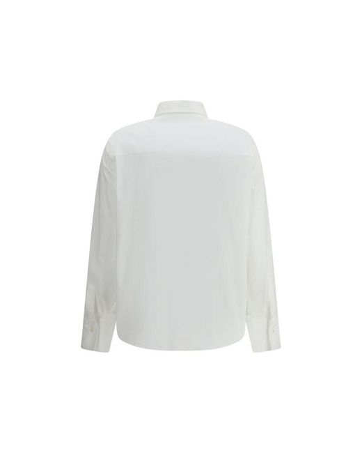 Brunello Cucinelli White Cotton Dress Shirt