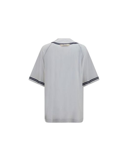 Jacquemus Gray Cotton Pattern Shirt for men