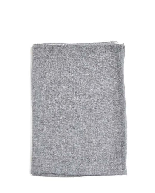 D 40 Gray Cashmere Scarf for men