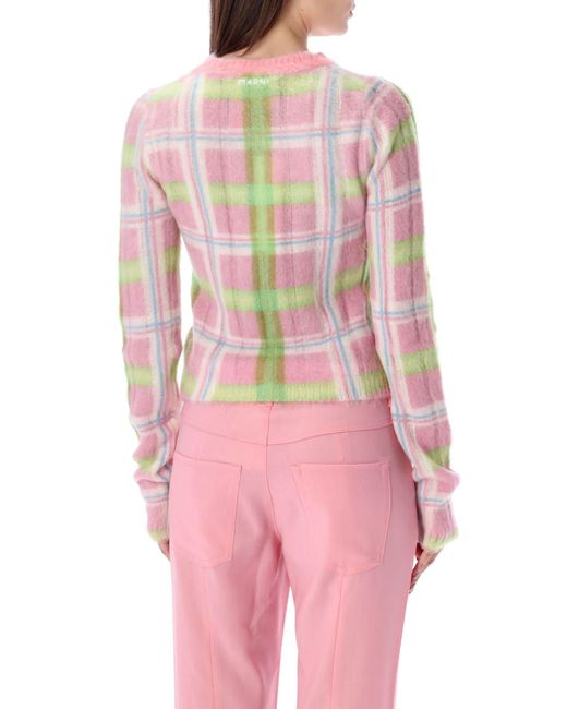 Marni Pink V-Neck Sweater