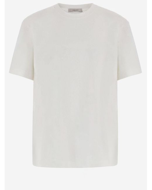 Golden Goose Deluxe Brand White T-Shirt Cotton T-Shirts for men