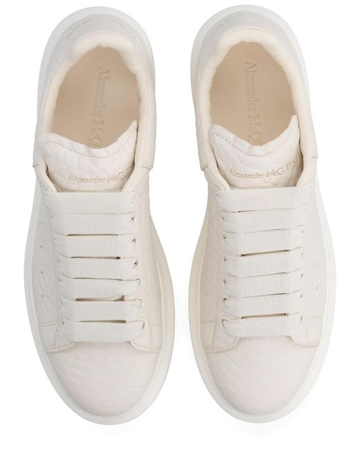 McQueen Natural Oversize Sneaker Shearling Trainers