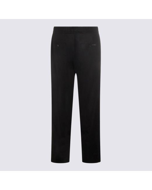 Dolce & Gabbana Black Wool Pants for men
