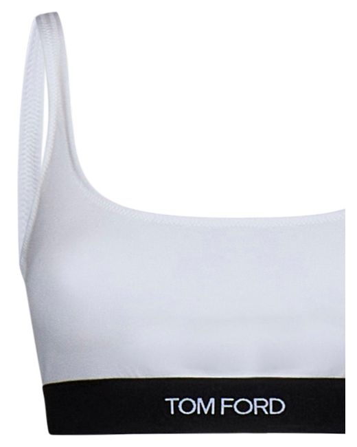 Tom Ford White Top Modal Tops