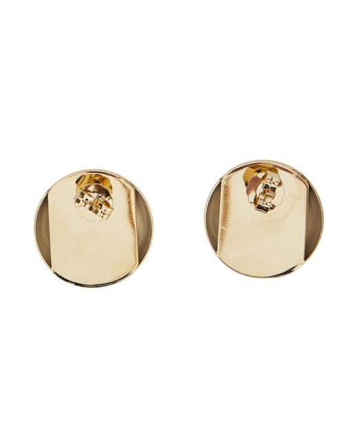 Semicouture Natural Earrings Kaley Brass