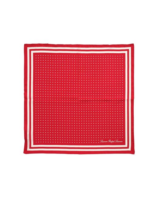 Ralph Lauren Red Resrt Dt Sqr Scarf Square