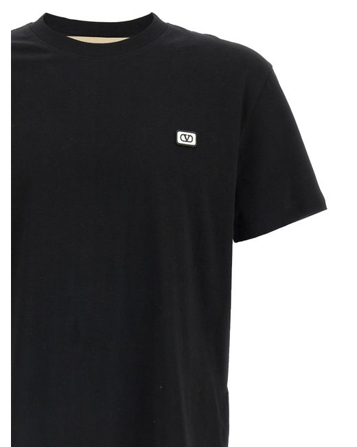 Valentino Garavani Black Vlogo Polo Shirt for men