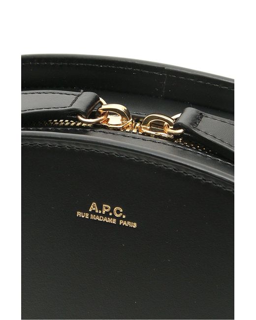 A.P.C. Black Demi Lune Crossbody Bag