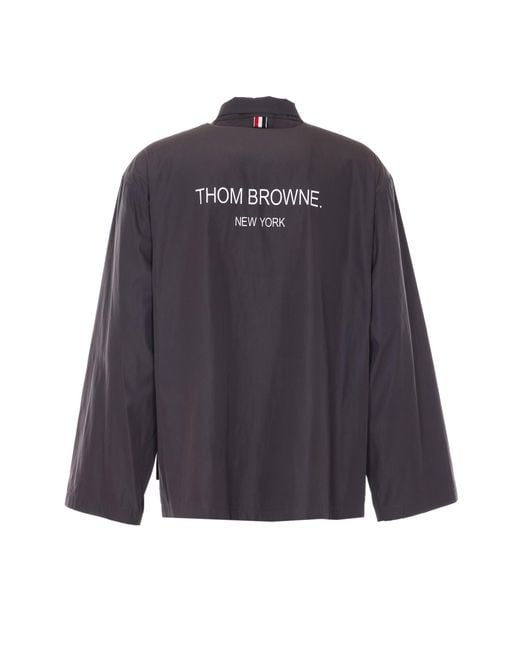 Thom Browne Blue Jackets Polyester for men