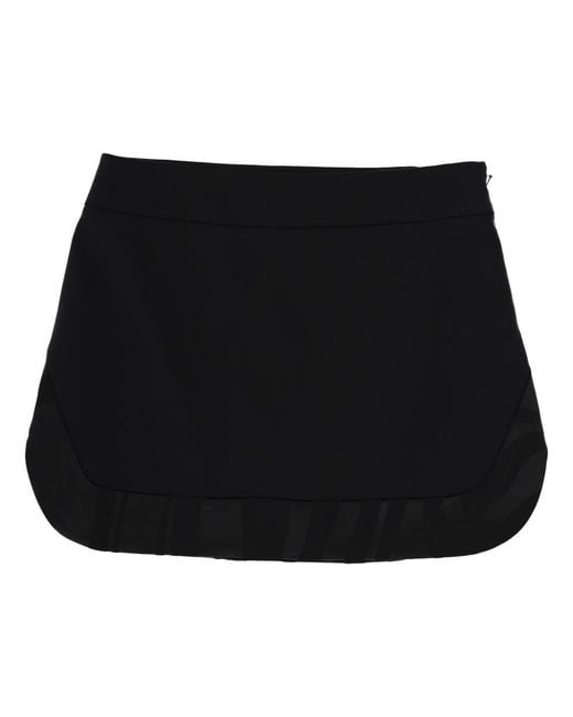 PUCCI Women's Black Wool Miniskirt