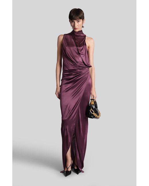 Balmain Red Long Dress