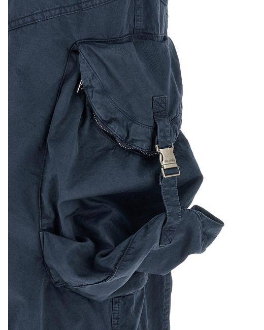 The Attico Blue Cargo Pants