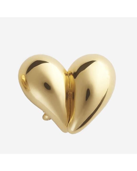 Bottega Veneta Metallic Drop Clip-On Earrings