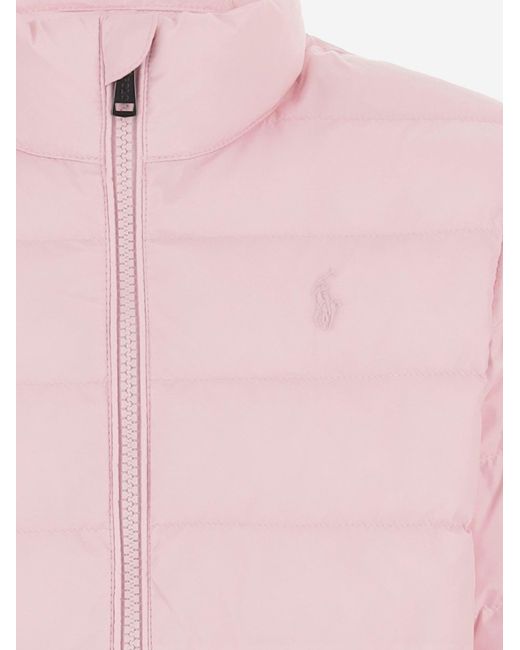Polo Ralph Lauren Pink Padded Down Jacket Nylon