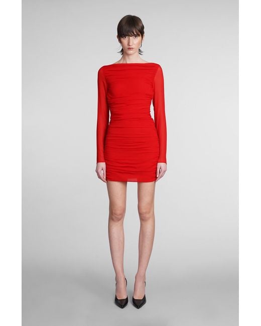 ANDAMANE Red Petra Mini Dress