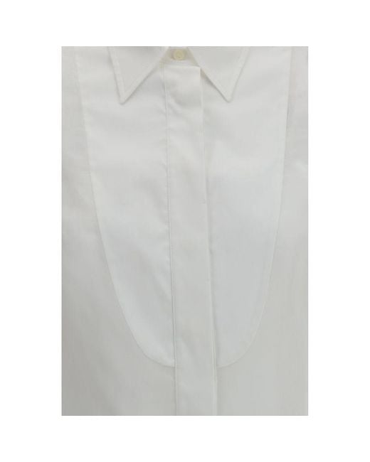 Brunello Cucinelli Gray Cotton Blouse