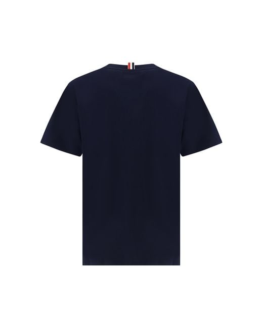 Thom Browne Blue T-Shirt for men