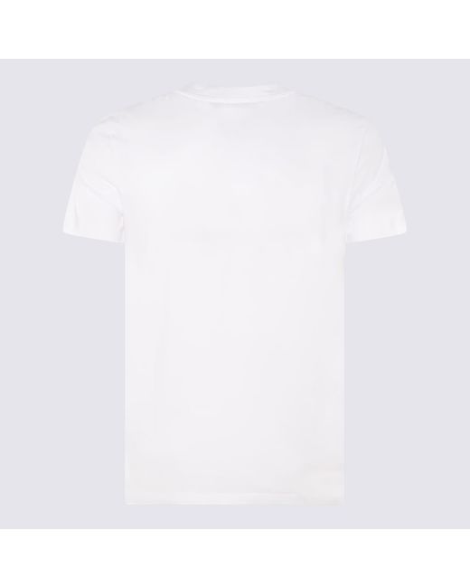 Moschino White Cotton T-Shirt for men