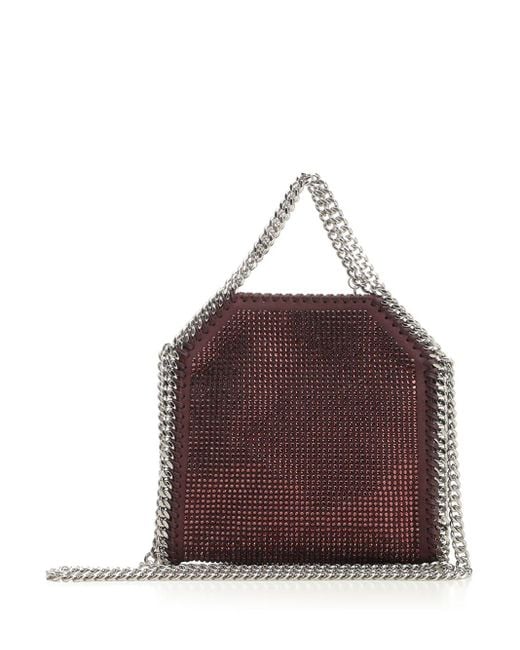 Stella McCartney Purple Falabella Tiny Hotfix Crystal Bag