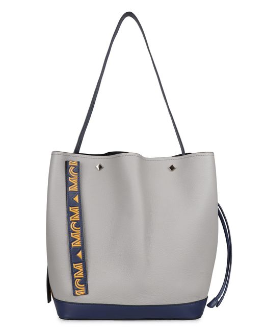 mcm gray tote