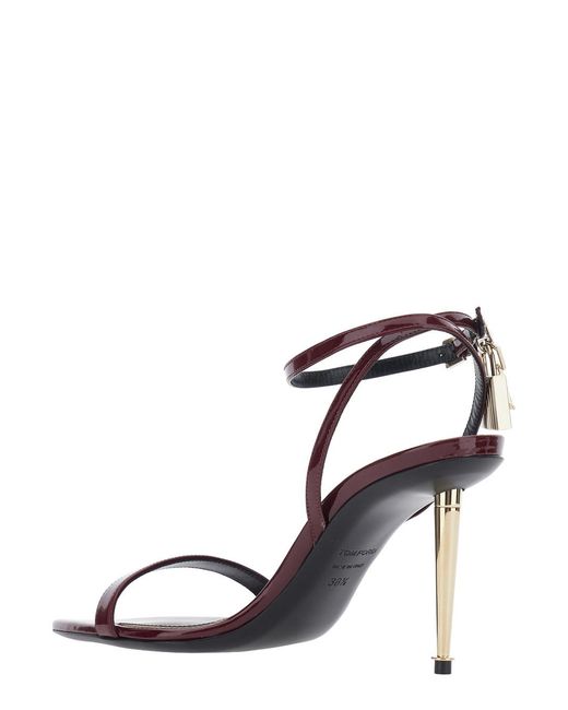 Tom Ford Red Sandals Leather Calf