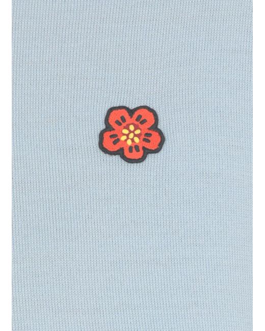 KENZO Blue Boke Flower Wool Jumper