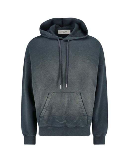 Golden Goose Deluxe Brand Blue Hoodie for men