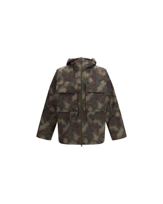 Herno Gray Bicolor Nylon Parka for men