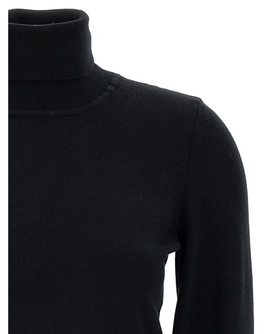 Antonino Valenti Blue Enriette Turtleneck Sweater Merino Wool Sweater, Cardigans