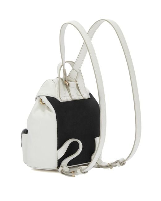 Furla White Flow Mini Leather Backpack