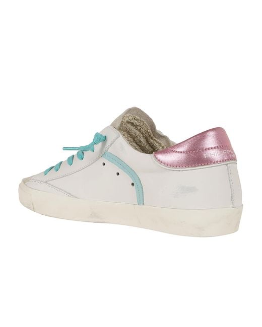 Philippe Model White Prsx Low Calf Leather
