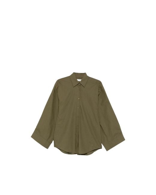 Frankie Shop Green Organic Cotton Shirt Tila