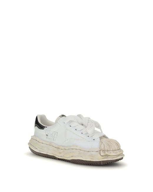 Maison Mihara Yasuhiro White Blakey Sneakers Upper: Fabric; Sole: Rubber