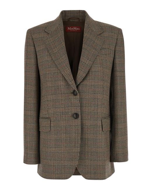 Max Mara Brown Jacket Mstalca Wool Blazers