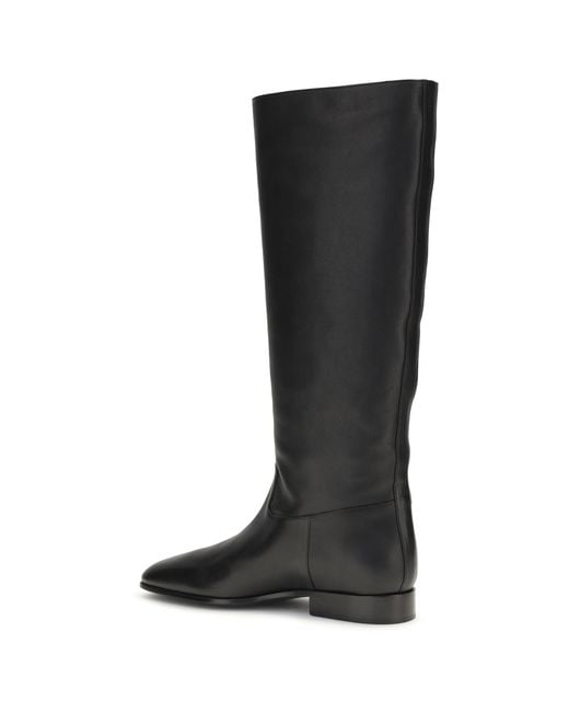 Herbert Levine Black Rein It Leather Boots