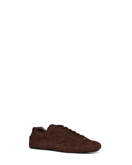 Prada Brown Sneakers Montecarlo Lambskin Dark Trainers for men