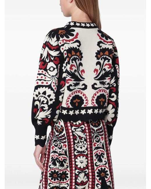 Farm Rio Download Pattern FARM Rio Sweater With Jacquard Pattern in Blue | Lyst