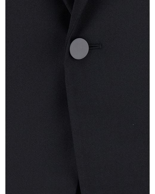 Emporio Armani Black Tuxedo Two-Piece Wool Suits for men