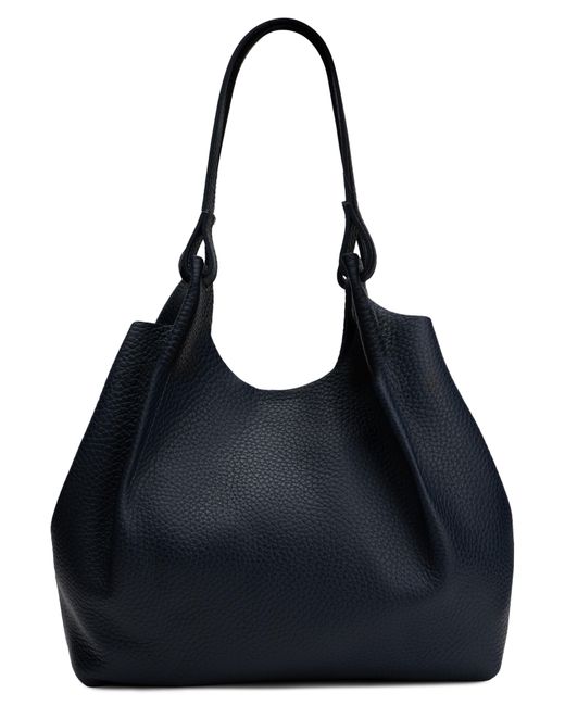 Gianni Chiarini Black Tote Bag With Pouch, Calfskin