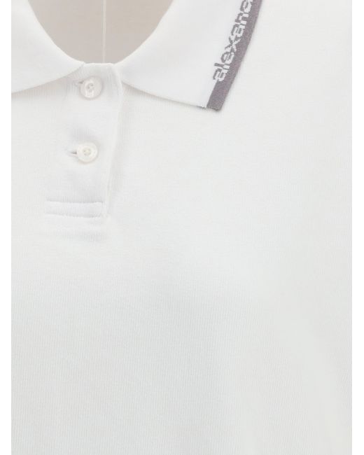Alexander Wang White Cotton Polo Dress