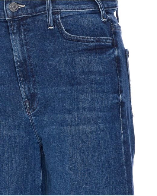 Mother Blue The Hustler Roller Sneak Jeans