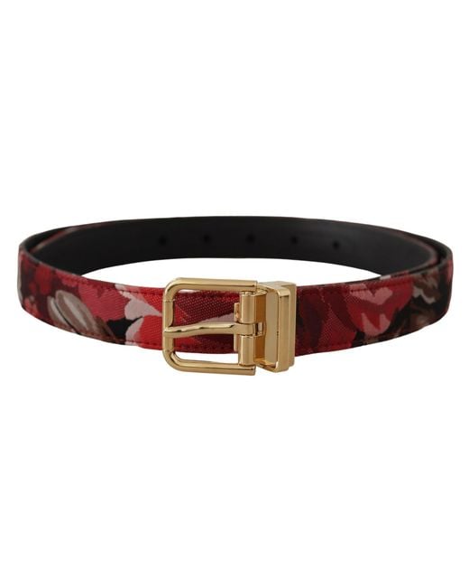 Dolce & Gabbana Black Leather Belt With-Tone Buckle for men