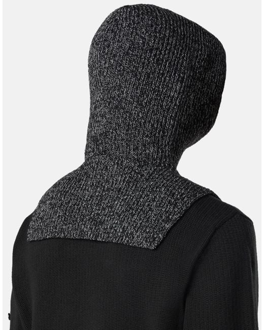 Stone Island Black Compass Logo Balaclava Accessories Beanies & Hats for men