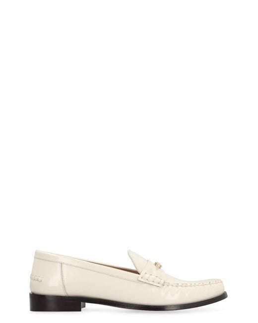 Ferragamo Natural Loafers New Vara Leather Calf