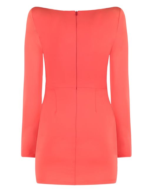 Alex Perry Pink Mini Dress Technical Fabric Nylon