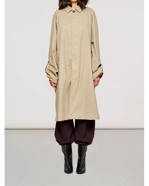 OOF WEAR Natural Trench Cotone Smerigliato